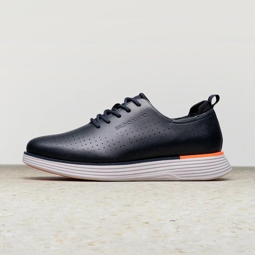 Bruno Marc Men's MaxFlex Sneakers Oxfords Shoes, Blue Size 11